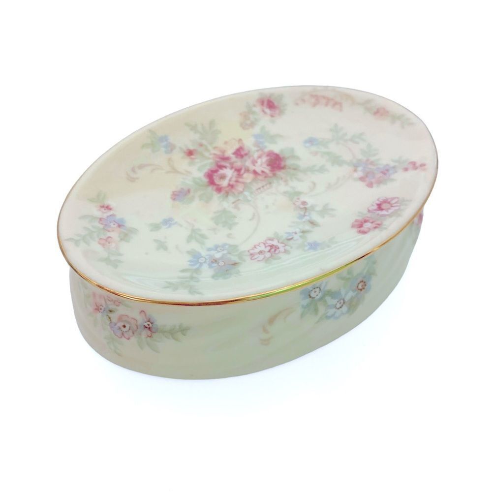 Laura Ashley Floral Ceramic Soap Dish